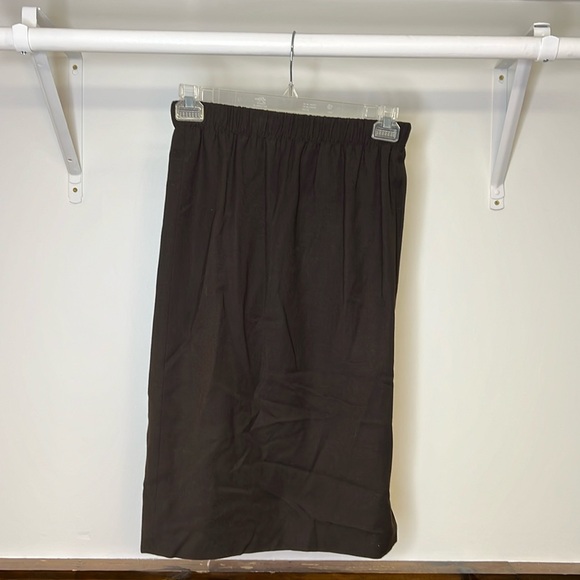 Escada Dresses & Skirts - Vintage Escada Brown Elastic Waist Wool Midi‎ Skirt- S